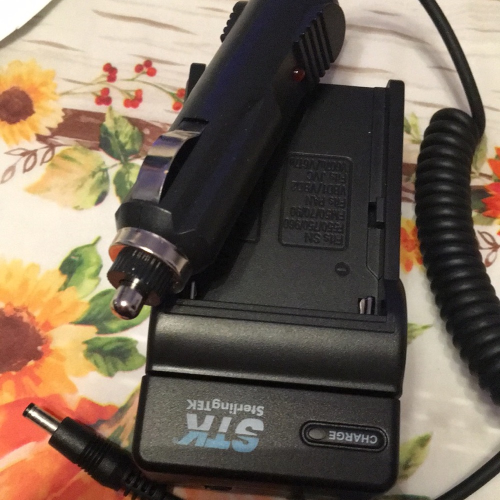 Digital camera charger plus car charger